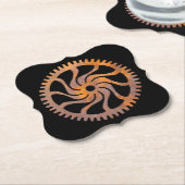 Steampunk-Rusty Gear IV Untersetzer (angewinkelt)