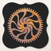 Steampunk-Rusty Gear IV Untersetzer (Vorderseite)