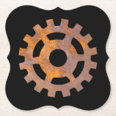 Steampunk Rusty Gear VII Untersetzer (Vorderseite)