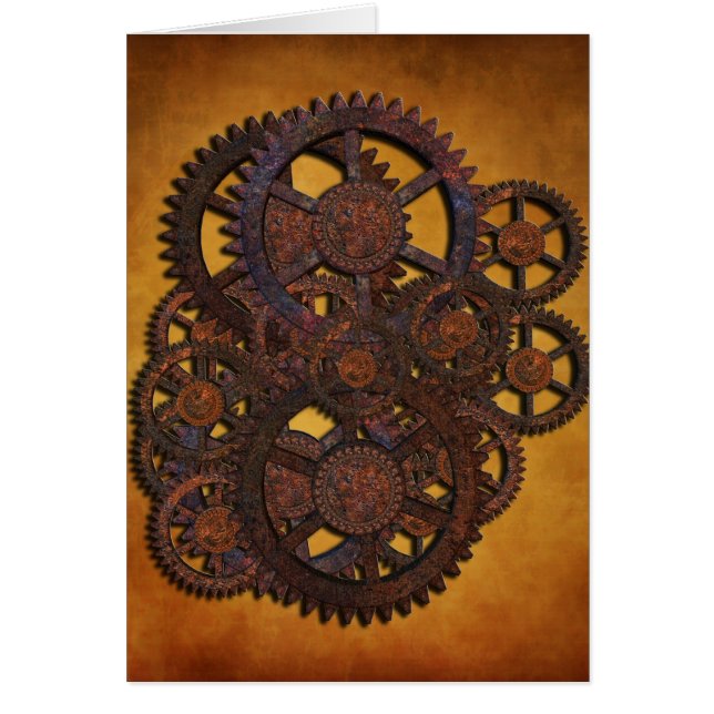 Steampunk Rusty Gears (Vorne)