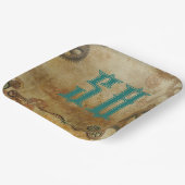 Steampunk Rusty Gears Birthday Age Paper Teller (Gewinkelt)