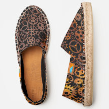 Steampunk Rusty Gears Espadrilles