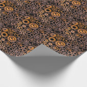 Steampunk Rusty Gears Geschenkpapier (Ecke)