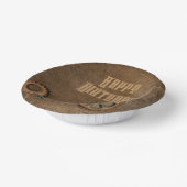 Steampunk Rusty Gears Happy Birthday Paper Tellers Pappteller (Gewinkelt)