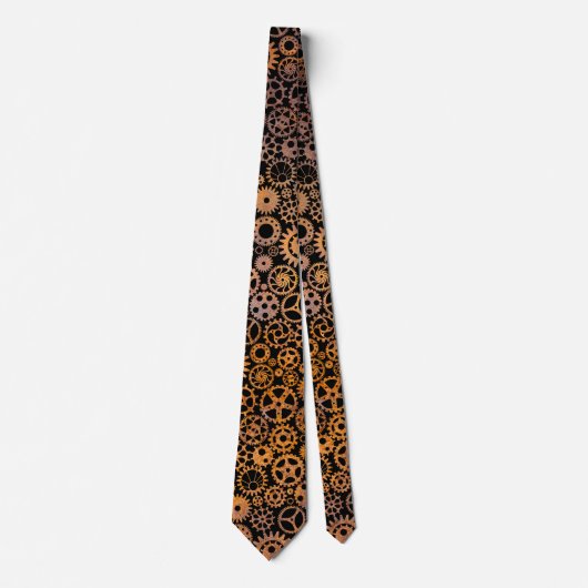 Steampunk Rusty Gears Krawatte (Vorderseite)