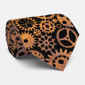 Steampunk Rusty Gears Krawatte (Gerollt)