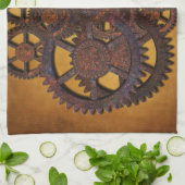 Steampunk Rusty Gears Küchentuch (Gefaltet)