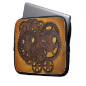 Steampunk Rusty Gears Laptopschutzhülle (Vorderseite Links)