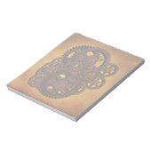Steampunk Rusty Gears Notizblock (Rotiert)