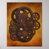 Steampunk Rusty Gears Poster (Vorne)