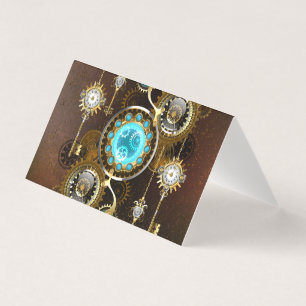 Steampunk Rusty Hintergrund mit türkisfarbenen Lin
