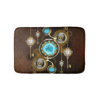 Steampunk Rusty Hintergrund mit türkisfarbenen Lin