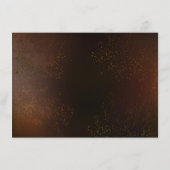 Steampunk Rusty Hintergrund mit türkisfarbenen Lin Begleitkarte (Rückseite)