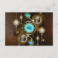 Steampunk Rusty Hintergrund mit türkisfarbenen Lin