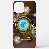 Steampunk Rusty Hintergrund mit türkisfarbenen Lin Case-Mate iPhone Hülle (Rückseite)
