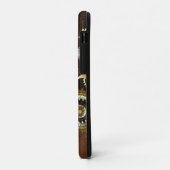 Steampunk Rusty Hintergrund mit türkisfarbenen Lin Case-Mate iPhone Hülle (Hinten/Links)