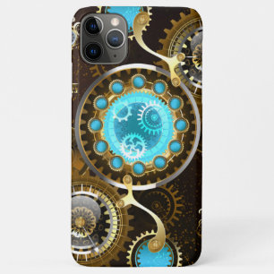 Steampunk Rusty Hintergrund mit türkisfarbenen Lin Case-Mate iPhone Hülle