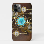 Steampunk Rusty Hintergrund mit türkisfarbenen Lin Case-Mate iPhone Hülle (Rückseite)