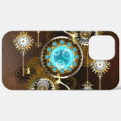 Steampunk Rusty Hintergrund mit türkisfarbenen Lin Case-Mate iPhone Hülle (Rückseite (Horizontal))