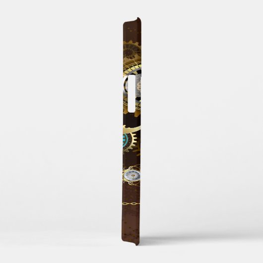 Steampunk Rusty Hintergrund mit türkisfarbenen Lin Case-Mate iPhone Hülle (Rückseite / Rechts)