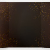 Steampunk Rusty Hintergrund mit türkisfarbenen Lin Dreifach-gefaltete Programmkarte (Innenseite Mitte)