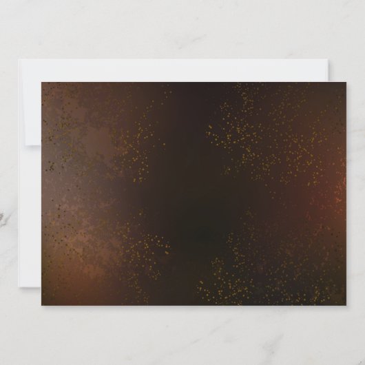 Steampunk Rusty Hintergrund mit türkisfarbenen Lin Einladung (Rückseite)