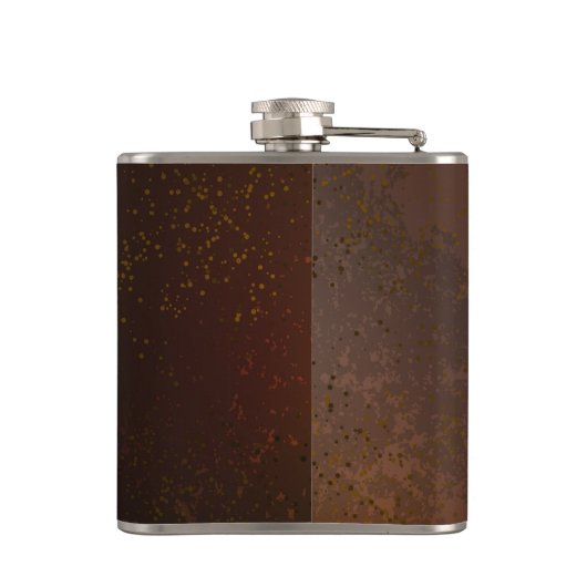 Steampunk Rusty Hintergrund mit türkisfarbenen Lin Flachmann (Rückseite)