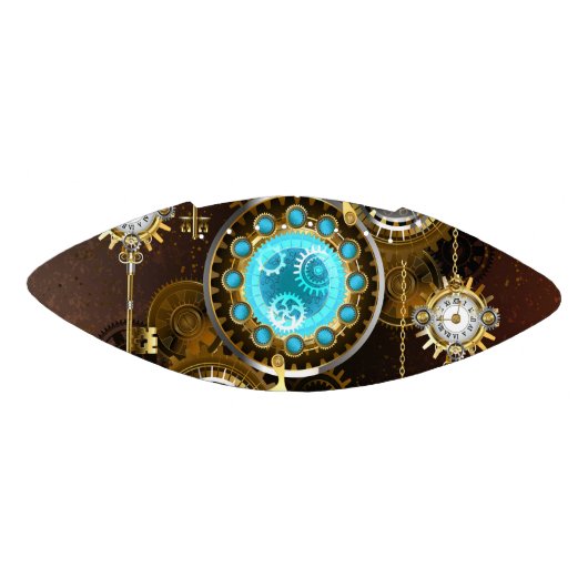 Steampunk Rusty Hintergrund mit türkisfarbenen Lin Football (Panel)