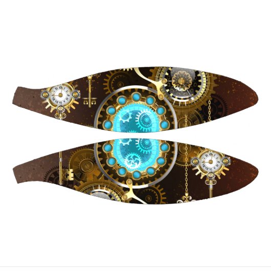 Steampunk Rusty Hintergrund mit türkisfarbenen Lin Mini Basketball (Panele)