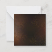 Steampunk Rusty Hintergrund mit türkisfarbenen Lin Mitteilungskarte (Rückseite)