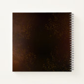 Steampunk Rusty Hintergrund mit türkisfarbenen Lin Notizblock (Rückseite)