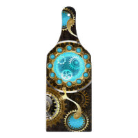 Steampunk Rusty Hintergrund mit türkisfarbenen Lin
