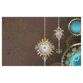 Steampunk Rusty Hintergrund mit türkisfarbenen Lin Stoff (Fat Quarter (45,7 x 55,9 cm))