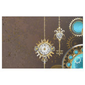 Steampunk Rusty Hintergrund mit türkisfarbenen Lin Stoff (Fat Quarter (45,7 x 55,9 cm))