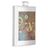 Steampunk Rusty Uhrwerk Gears Flachmann (Rechts)