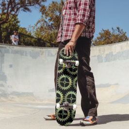 Steampunk Rusty Uhrwerk Gears Skateboard