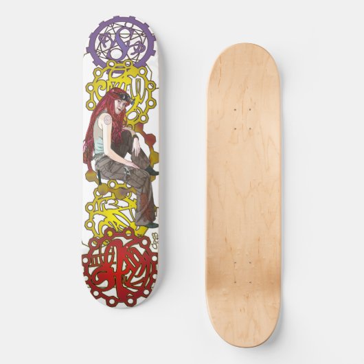 Steampunk Sally Skateboard (Vorderseite)
