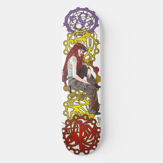 Steampunk Sally Skateboard (Vorderseite)