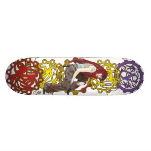Steampunk Sally Skateboard