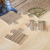 Steampunk-Sammlung grafischer Elemente auf Holz Puzzle (Seite)