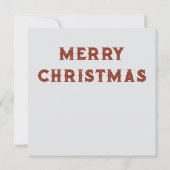 Steampunk Santa Christmas Grußkarte (Rückseite)