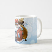 Steampunk Santa Christmas Vintag Style Kaffeetasse (VorderseiteRechts)
