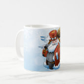Steampunk Santa Christmas Vintag Style Kaffeetasse (Vorderseite Links)