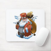 Steampunk Santa Christmas Vintag Style Mousepad (Mit Mouse)