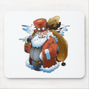 Steampunk Santa Christmas Vintag Style Mousepad