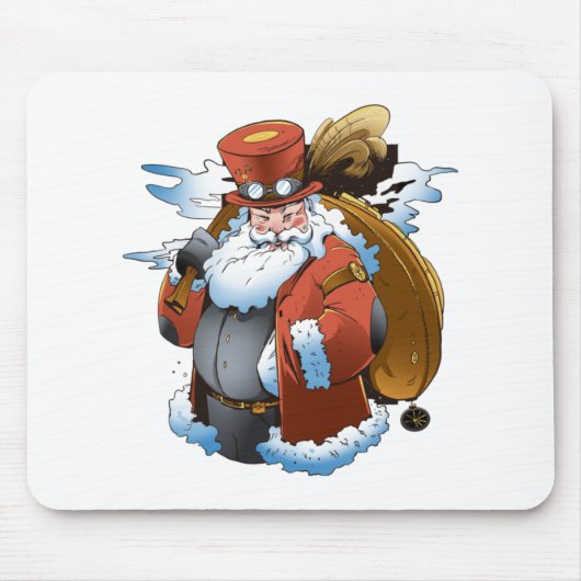 Steampunk Santa Christmas Vintag Style Mousepad (Vorne)