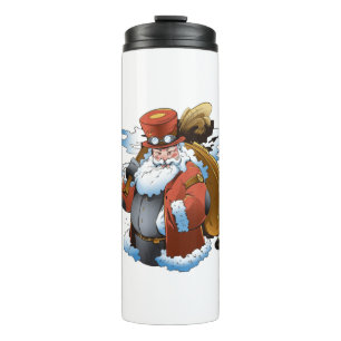 Steampunk Santa Christmas Vintag Style Thermosbecher