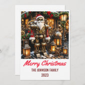 Steampunk Santa Claus - Frohe Weihnachten (Vorne/Hinten)