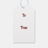 Steampunk Santa Claus Geschenkanhänger (Rückseite)