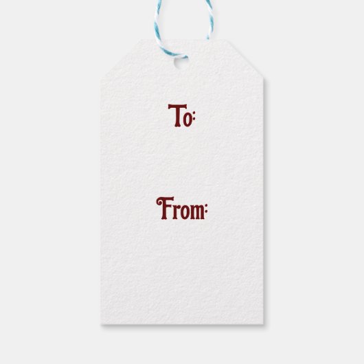 Steampunk Santa Claus Geschenkanhänger (Rückseite)